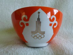 Retro, aranyozott Moszkvai olimpiai csésze  1980