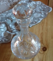 Kristály likörös  palack,  25 cm