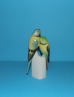 Hollóházi porcelán papagáj pár figura 18 cm (po-3)
