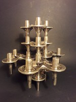 Mid Century 6 darab "ORION" Ceasar Stoffi & Fritz Nagel BMF krómozott fém design gyertyatartók