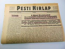 Német birodalomból  kiutasították amerikai hivatalnokokat -  Pesti Hírlap 1941 jun, 20.