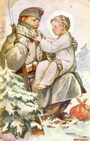 Márton Lajos vallásos tárgyú képeslapja a II. világháború idejéből