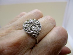 Különleges kézműves ezüst gyűrű 