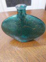 Muránói parfümös üveg, zöld