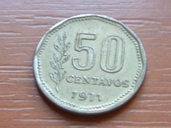 ARGENTIN 50 CENTAVOS 1971 BRASS #