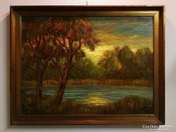Mátyás meadow oil painting (60 cm x 80 cm) with guarantee!