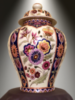 Zsolnay Exclusiv fedeles váza mesteri festéssel 