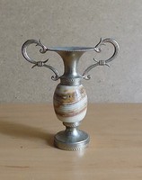 Ónix testű fém váza 10 cm (2/p)