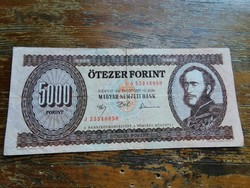 1992 5000 forint papír. 