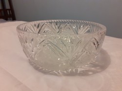 Offering richly polished crystal, centerpiece (diameter 20 cm)