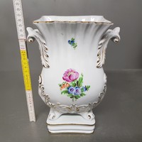 Virágmintás Herendi porcelán harmonika váza (1035)