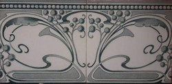 Antique Wessel´s Wandplatten Factory - Bonn Art Nouveau Tile from the Turn of the Century (1900-1910) 14.5x14.5