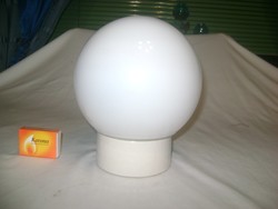 Retro tejüveg gömb lámpa porcelán talpon