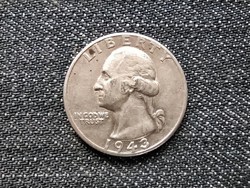 USA Washington silver quarter dollar .900 ezüst 1/4 Dollár 1943 (id17282)