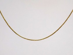 Sárga arany vésett kígyó lánc (ZAL-Au73288)