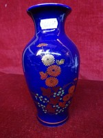 Német porcelán kobalt kék váza, magassága 18 cm. Vanneki!