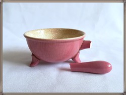Zsolnay rózsaszín gyűjtői nyeles edény