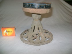 Antik öntöttvas petróleum lámpa talp