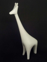 Hollóházi zsiráf porcelán, art deco, hibátlan, nipp, figura, szobor