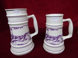Alföldi porcelán sörös korsó Hódmezővásárhely felirattal, 16,5 cm magas. Vanneki!
