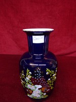 Német porcelán kobalt kék váza, magassága 20 cm. Vanneki!