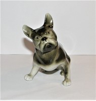 Bulldog kutya  figura Royal Dux porcelán