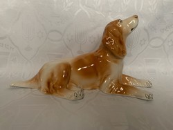 Orosz porcelán spániel, vagy ír szetter kutya nagyméretű, 35 x 18.