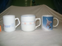 Három darab retro teás bögre - gyűjtőknek
