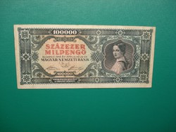 100000 milpengő 1946 Alacsony sorszám