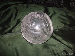 Sphere crystal, glass vase 10 cm