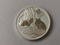 2020 Ausztrál patkány ezüst 62,2 gramm gyönyörű darab