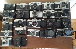 régi fényképezőgépek (28 db)
