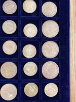 1 tálca ezüst érme (30 db)