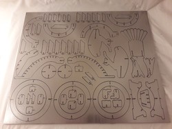 Akció! 3D puzzle !!!  szupersas figura fém lap egy sas építhető forma modell szobor lézervágott acél