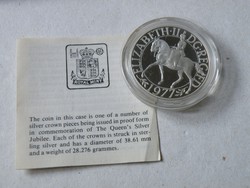 KK748 1977 Egyesült Királyság ezüst tükörveret érme