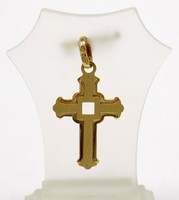 Gold cross pendant (zal-au80615)