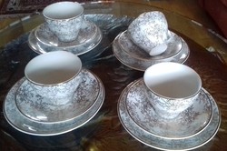 Alfréd Meakin angol porcelán reggeliző készlet 2 x 3 db-s
