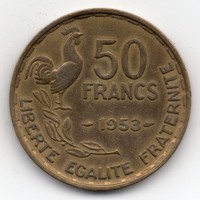 Franciaország 50 francia Frank, 1953