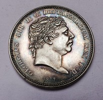 Great Britain Silver Crown "Three Graces" 1817, másolat.