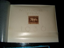 1936 Deutsches Reich   német  lovas blokk harmadik birodalom  bélyeg  