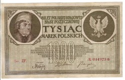 1000 marek 1919 Lengyelország