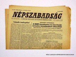 1968 január 30  /  NÉPSZABADSÁG  /  Régi ÚJSÁGOK KÉPREGÉNYEK MAGAZINOK Szs.:  8642