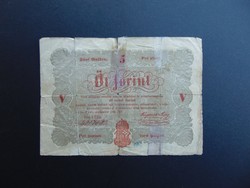 5 forint 1848 Kossuth bankó ! 