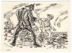 Hegedűs István (1932-2007): A rendőr tetten ér (Illusztráció)