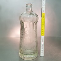 "Szíkvízgyár R.T. Szentes" szőlőmotívumos szódásüveg (1134)