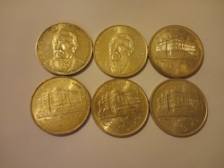 6 darab szép ezüst 200 Forint !! 1992 - 93 - 94 !!