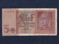Németország Harmadik Birodalom (1933-1945) 5 birodalmi márka bankjegy 1942 / id 21523/