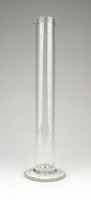 1A299 Antik csőrös kalibrált patika laboratóriumi üveg edény 19.5 cm