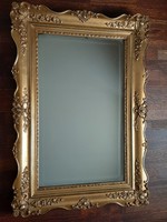 Neobarokk lapmetàlozott szalon  tükör 114 x 79 cm
