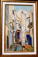 F. O.: Capri, 1962 - keretezett olaj,vászon festmény